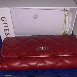 Guess Quilted Red Women's Wallet